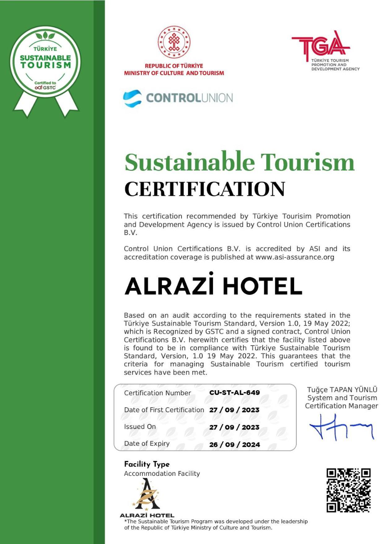 Alrazi Hotel Florya Istanbul Exteriör bild